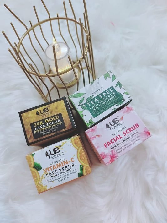 ULTRA BEAUTY WHITENING FACE SCRUB (piece of 4)