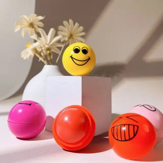 Emoji Transparent Lip Balm Lip Moisturizing 6pcs set
