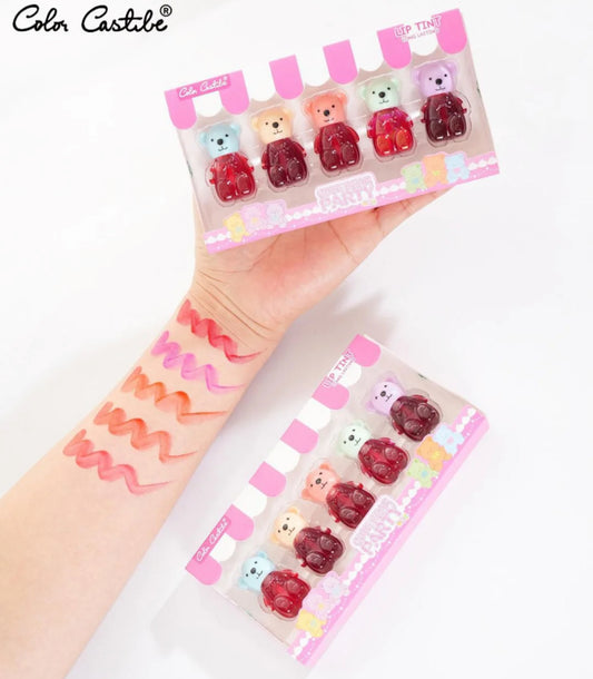Teddy bear cute lip & cheek tint set